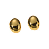 Basic Metal Ear Studs Earrings - Pair